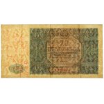 20 złotych 1946 - mała litera - notatka informacyjna z epoki na marginesie