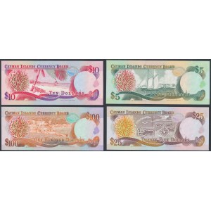 Cayman Islands, 5 - 100 Dollars 1991 - B/I 000044 - same number (4pcs)