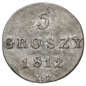 Księstwo Warszawskie, 5 groszy 1812 IB