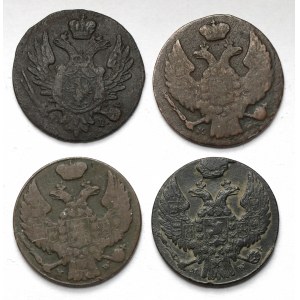 1 grosz 1823-1839 - zestaw (4szt)