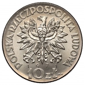 Próba CuNi 10 złotych 1971 FAO Fiat Panis
