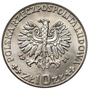Próba CuNi 10 złotych 1971 FAO Kłosy