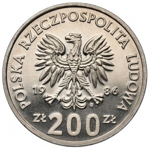 Próba CuNi 200 złotych 1986 Władysław I Łokietek