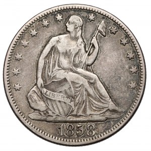 USA, 1/2 dolara 1858, Philadelphia
