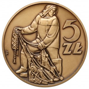 Medal imienny z numerem 3 dla Damiana Marciniaka - Za wkład w wydanie katalogu monet próbnych