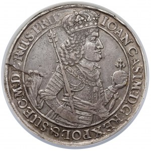 Jan II Kazimierz, DWUTALAR Gdańsk 1650 GR - pierwszy - RZADKOŚĆ
