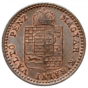 Węgry, Franciszek Józef I, 5/10 krajcara 1851 KB, Kremnica