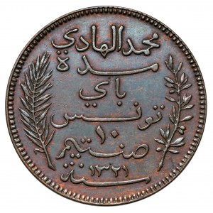 Tunezja, 10 centimes 1903-A