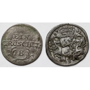 Greszel Wrocław 1796-B i 1/2 krajcara 1731(?) - zestaw (2szt)