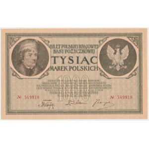 1.000 mkp 1919 - bez oznaczenia serii - rzadki i ładny