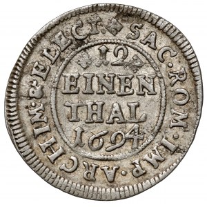 Saksonia, Johann Georg IV, 1/12 talara 1694 EPH