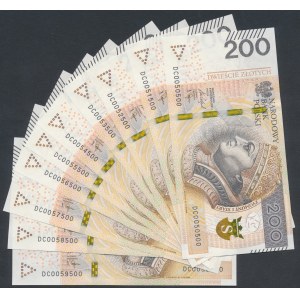 200 zł 2021 DC - 005x500 x=0-9 - seria radarowa (10szt)