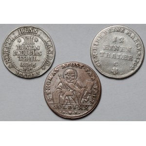 Niemcy, Monety srebrne 1764-1794 - zestaw (3szt)