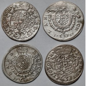 Bayern, 3 krajcary 1716-1736 - zestaw (4szt)