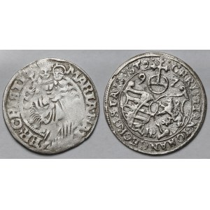 Niemcy, Monety srebrne 1550 i 1592 - zestaw (2szt)