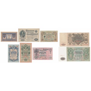 Russia, 1 - 500 Rubles 1898-1912 (8pcs)