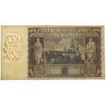 20 złotych 1936 - awers bez druku głównego - przycięty
