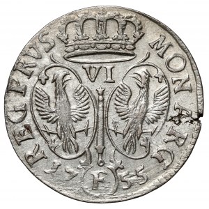 Prusy, Friedrich II, Szóstak 1755-E, Königsberg