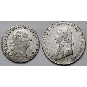 Prusy, 4 grosze 1803 i 1/12 talara 1764 - zestaw (2szt)