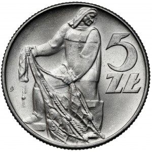 Rybak 5 złotych 1960
