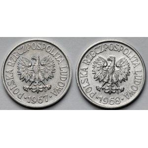 20 groszy 1967 i 1968 - zestaw (2szt)