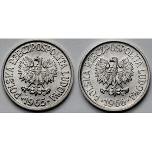 20 groszy 1965 i 1966 - zestaw (2szt)