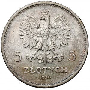 Sztandar 5 złotych 1930 - piękny