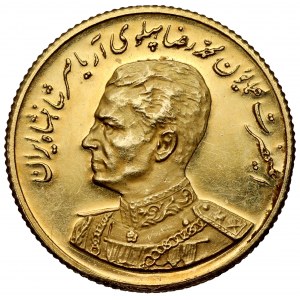 Iran, Mohammad Reza Pahlavi, ZŁOTO medal AH1351 (1972)