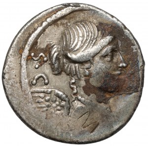 Roman Republic, T. Carisius (46 BC) Denarius