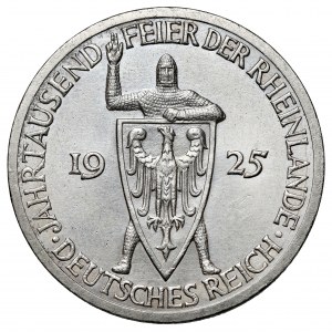 Weimar, 3 marki 1925-A - Nadrenia