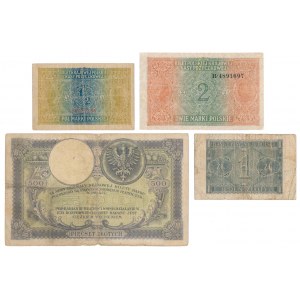 Zestaw banknotów polskich 1916-1941 (4szt)