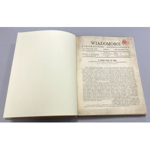 Wiadomości Numizmatyczno-Archeologiczne 1900-1904 - część w późniejszych odbitkach