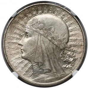 Głowa Kobiety 10 złotych 1932 bz, Londyn