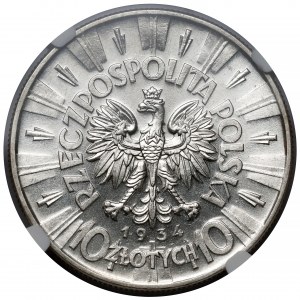 Piłsudski 10 złotych 1934 - urzędowy