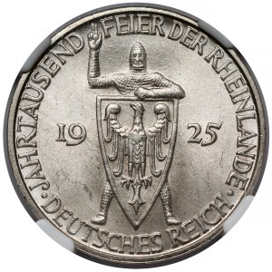 Germany, Weimar, 3 mark 1925 D - Rheinlande