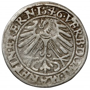 Śląsk, Fryderyk II, Grosz 1546, Legnica - RZADKI rocznik