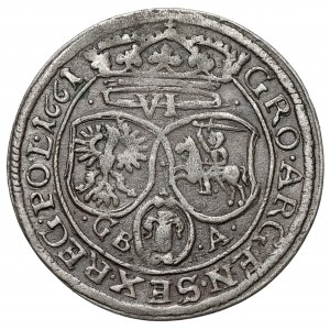Jan II Kazimierz, Szóstak Lwów 1661 GBA