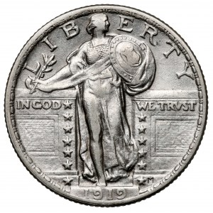 USA, 1/4 dolara 1919, Philadelphia
