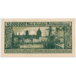 Gdaňsk, 10 milionů marek 1923 - A
