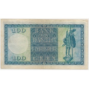 Danzig, 100 Gulden 1924 - erste Ausgabe - SEHR RAR
