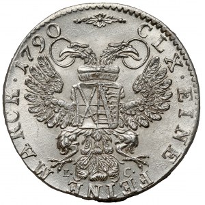 Sachsen, Friedrich August III, 1/6 Taler 1790 IC