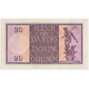 Gdańsk, 20 guldenów 1932 - C/B