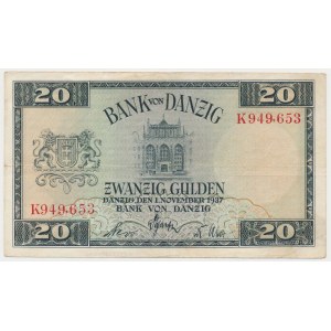 Danzig, 20 guldenov 1937 - K