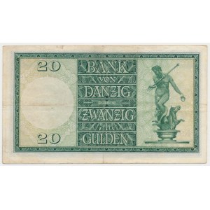 Danzig, 20 guldenů 1937 - K