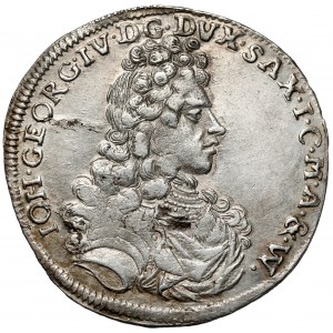 Sasko, Johann Georg IV, 1/6 thaler 1693 IK