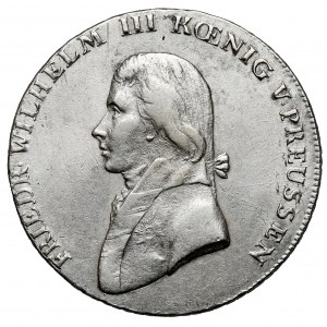 Prusko, Friedrich Wilhelm III, Thaler 1807-A, Berlín