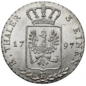 Prusko, Friedrich Wilhelm II, 1/3 toliarov 1797-E, Königsberg