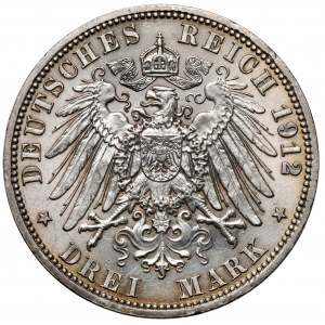 Prusy, 3 marki 1912-A