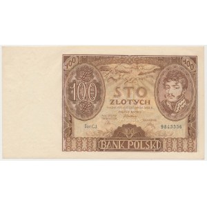 100 zlatých 1934 - tečka mezi písmeny série