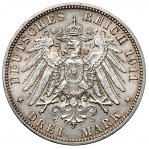 Hamburg, 3 marki 1911-J